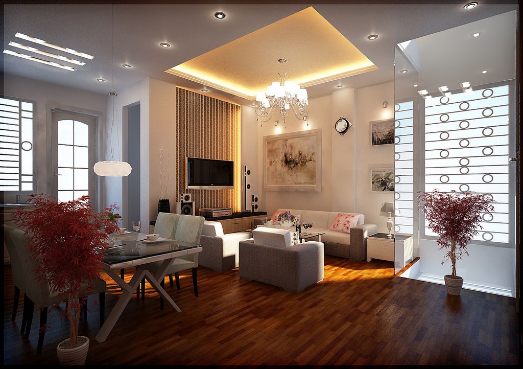 Lighting design of the living rooms