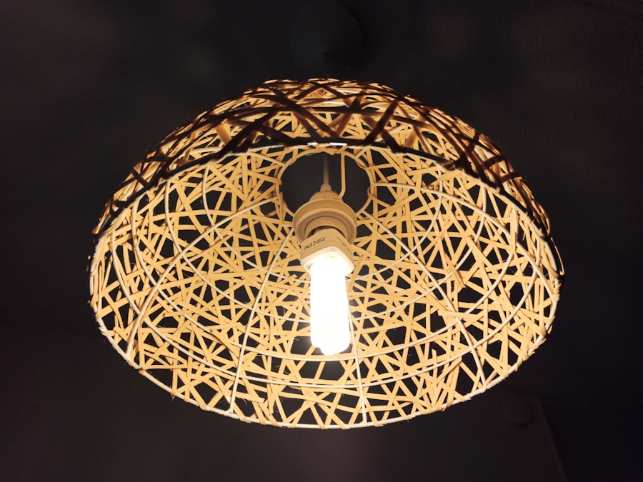 Photo Rattan resin combination chandelier
