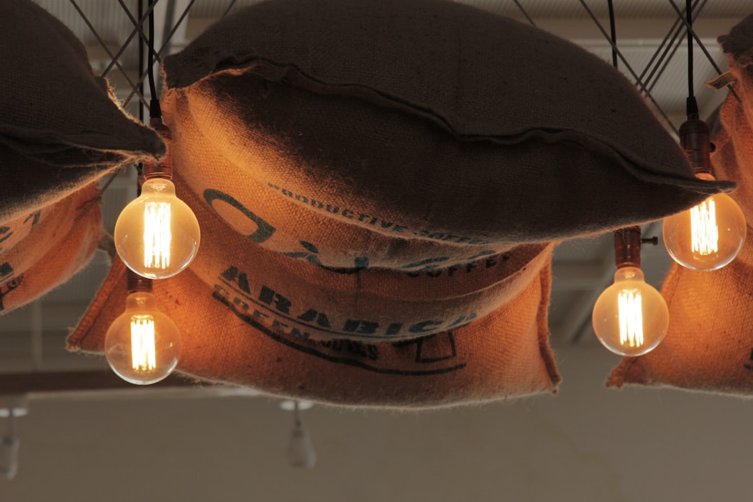 Photo Wooden Pumpkin Floor Lamp